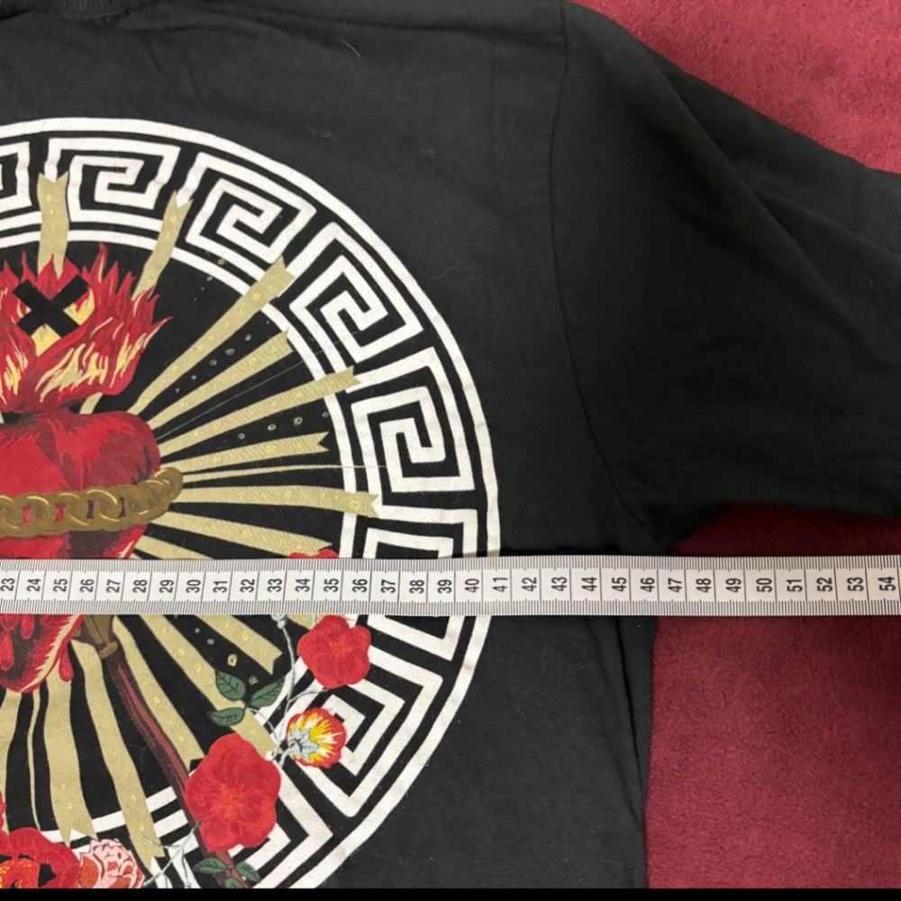 Reason Brand Heart On Fire T-shirt - Size M - Picture 4 of 5
